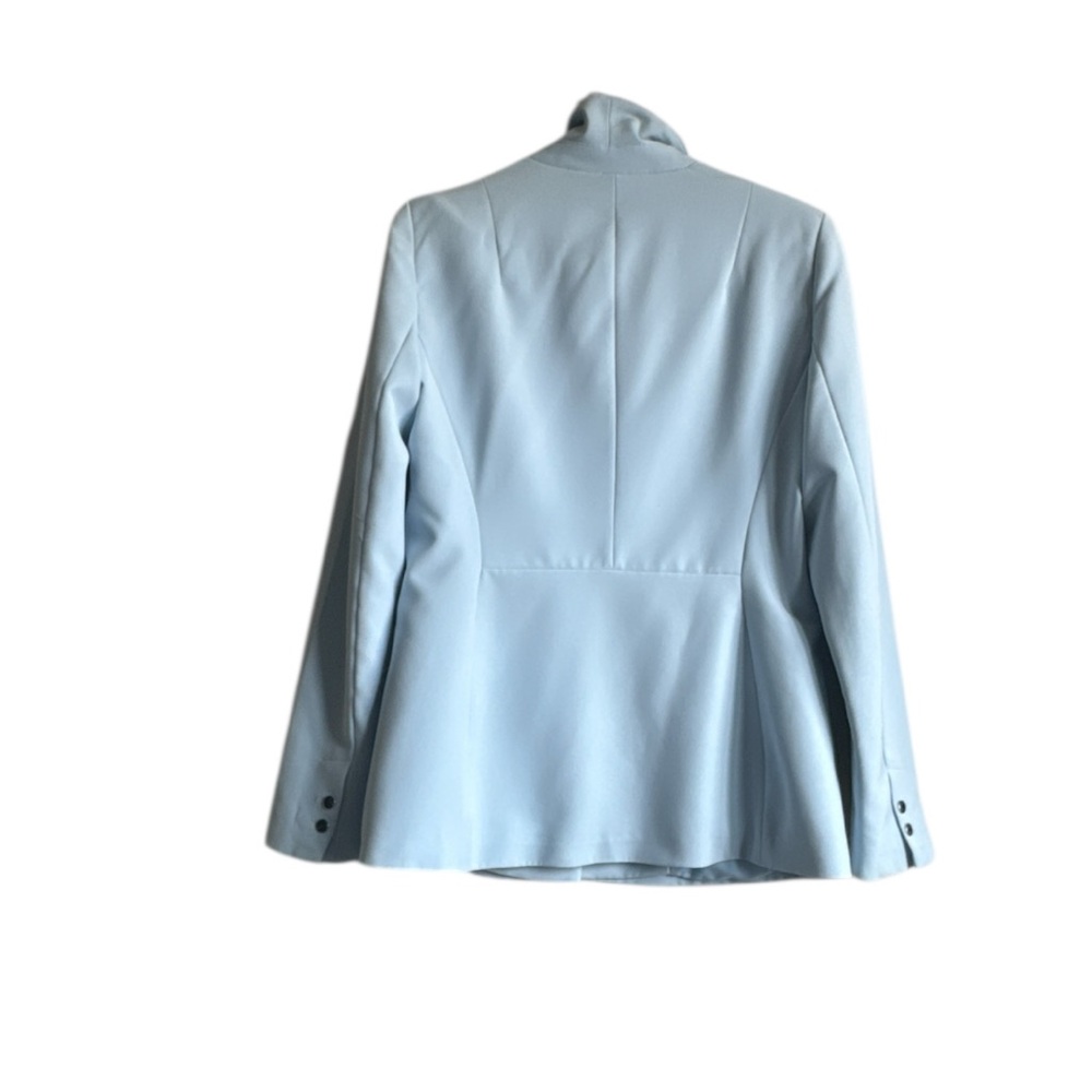 DYNAMITE Powder Blue Lined Fitted Suit Jacket Sz M - Picture 2 of 3